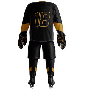 Maillot de hockey sur glace à sublimation personnalisée Design respirant à compression de qualité supérieure 100% polyester pour pantalon de joueurs professionnels - Product Image 4