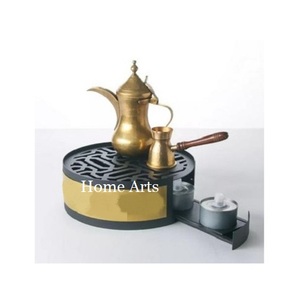 Calentador de tetera de Color negro de hierro de la mejor calidad, calentador Dallah de forma redonda de tamaño personalizado para gran oferta - Product Image 3