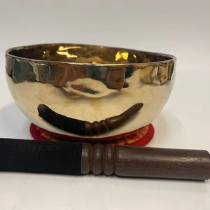 Bol chantant en métal fait à la main de 7 pouces pour la thérapie sonore profonde de méditation de guérison de yoga écologique - Product Image 1