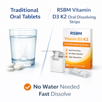 Comprimés à dissolution orale RSBM Vitamine D3 K2, soutien immunitaire, vitamines, patchs à dissolution orale