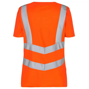 Precio de fábrica Camisetas de alta visibilidad Camisas de trabajo de manga corta Ropa DE TRABAJO Seguridad vial Camiseta de seguridad de construcción reflectante - Product Image 3