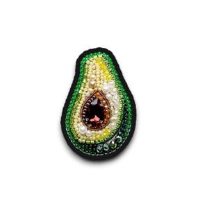 Broche de corazón anatómico con cuentas, bordado rosa, joyería de moda con diseño de corazón humano bordado - Product Image 6