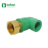 Suban usine directe laiton Union coude nickelage haute qualité PPR raccords de tuyauterie d'eau haute pression accessoires en plastique