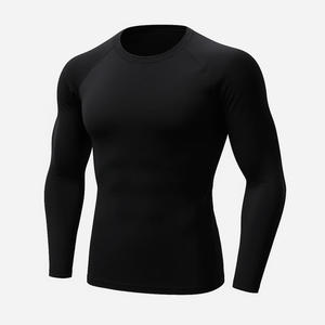 Ropa Deportiva Personalizada para Gimnasio, Camiseta Deportiva de Compresión de Secado Rápido para Hombre, Camiseta Deportiva de Manga Corta con Protección UV - Product Image 1