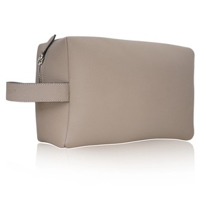 Bolsa de afeitar Vintage de cuero genuino de viaje para hombre, resistente al agua, logotipo personalizado, asa, cierre de cremallera de alta calidad, 2017 - Product Image 2