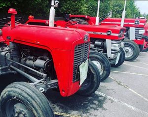 Tracteur à chenilles Masseyy Furgusonn 385 4WD MF 375 avec moteur de 10 CV pour les exploitations agricoles. - Product Image 2