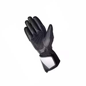 Leather Racing Gloves-Breathable Waterproof Touchscreen Compatible Full <b>Finger</b> Adjustable Wrist <b>Strap</b> - Product Image 4