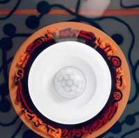 Sensor Gerak Inframerah PIR Tuya 360 Derajat untuk Plafon dengan Material ABS dan Wi-Fi untuk Lampu yang Terhubung dengan Aplikasi Tuya PST-HW400B