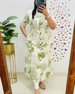 COLECCIÓN DE DISEÑADOR DHAMAKA DE VERANO Disfruta de tu verano con nuestro increíble conjunto de pantalones Kurti Elegante conjunto Kurti para este verano - Product Image 5