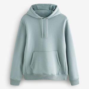 Vente en gros de sweatshirts en molleton avec logo personnalisé sweat à capuche imprimé bouffant pull à capuche vierge avec broderie pour hommes - Product Image 2