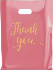 Bolsas de Regalo para Fiestas y Compras con Asas, 25x35cm, Bolsas de Regalo Reutilizables para Empresas, Color Rosa Dorado - Product Image 2