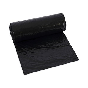 Boardwalk 24 pulgadas X 32 Pulgadas 16 Galones Rollos de Bolsas de Basura Perforadas Negras Desechables de 1 Mil, Duraderas y de Baja Densidad, 150 por Caja - Product Image 2