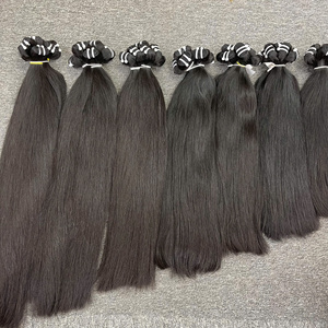 Cabello humano crudo vietnamita, trama de pelo liso natural, cabello grueso y liso sin enredos sin caída - Product Image 5