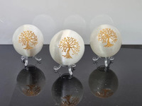 Esfera de selenita de piedras preciosas, suministros de cristal al por mayor, bolas naturales hechas a mano, piedras, esfera de cristal de Amayra Crystals India