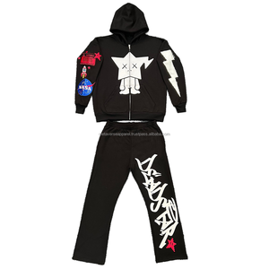 Survêtement d'automne pour homme en polyester et coton, design 2 en 1, séchage rapide et respirant - Product Image 1