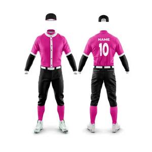 Ropa de rendimiento de béisbol de alta calidad superior último diseño en blanco liso impreso uniforme de béisbol equipo Jersey y conjunto corto - Product Image 1