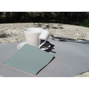 Serviettes Microdot grises 20x20cm 100 pièces 24 paquets B2B - Product Image 1