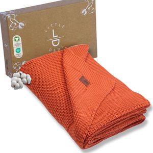 ผ้าห่มเด็ก Alina-80x100ซม. (100% ผ้าฝ้ายอินทรีย์-380gr) ฟักทองเก็บเกี่ยว - Product Image 1