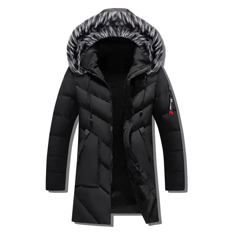 Top qualité hiver Parka hommes épais chaud veste d'hiver hommes coupe-vent vêtements d'extérieur décontractés moyen Long manteau vestes