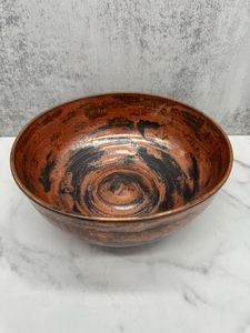 Premium decorative copper serving bowl used for displaying fruits vegetables desserts <b>sweets</b> or festive table arrangements - Product Image 6