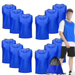 Custom Breathable Mesh Soccer Jersey <b>Training</b> <b>Bib</b> Lightweight Quick Dry Polyester Scrimmage Vest For Team Practice Youth Adult - Product Image 1