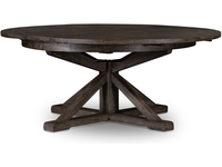 Finition rustique de qualité supérieure Table à manger ronde en bois massif Design contemporain pour la maison Appartements Villas ou Hôtels
