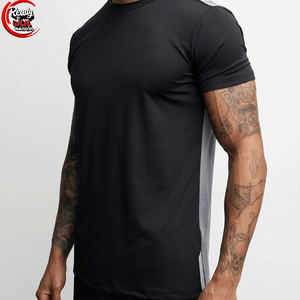 Camiseta de algodón 100% para hombre, tela tejida de cuello de secado rápido para Fitness ligero con colores cómodos, transpirable, tamaño estándar - Product Image 1
