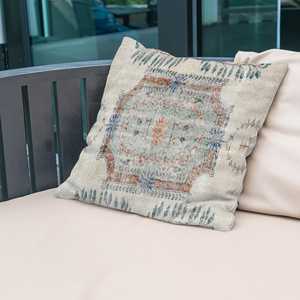 Coussin imprimé floral bohème : design turc, beige, accent de décoration intérieure, housse uniquement - Product Image 5
