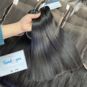 ผมตรงแบบ Bone Straight ชนิด Double Drawn Weft ผมเวอร์จินเวียดนาม ต่อผมแบบถักเป็นช่อ น้ำหนัก 100 กรัม ไม่พันกัน - Product Image 6