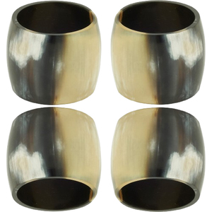 Juego de 6 servilleteros de cuerno natural, vajilla de excelente calidad para boda, comedor, fiesta, Material de cuerno, servilleteros - Product Image 6