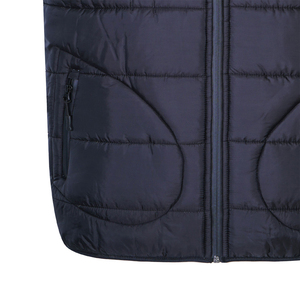 Chaqueta sin mangas de invierno para hombre, abrigos cálidos con cuello grueso, chaleco acolchado de algodón, chaleco acolchado con logotipo personalizado, chaleco informal OEM - Product Image 5