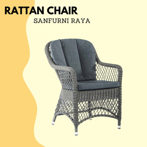 Indonesian High Quality Round Rattan Chair with Soft <b>Cushions</b> Modern Simple Outdoor Furniture Made in Indonesia - Product Image 3