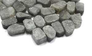 Pierre de soleil noire antique non polie de 16 à 18mm, 5 pièces naturelles brutes, effet étoile de qualité pour la fabrication de bijoux - Product Image 6