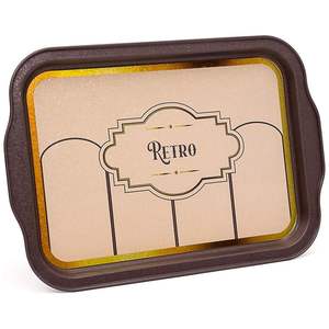 Grand plateau décoratif rectangulaire moderne de 215x316mm avec poignée rétro plateaux de service en marbre naturel pour aliments en forme de rectangle - Product Image 1