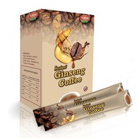 Café instantané au ginseng halal fabriqué en Malaisie, OEM ODM, améliore les fonctions cognitives, renforce le système immunitaire, boîte de soutien, sucre