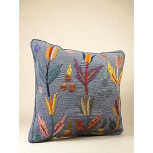 Funda de Cojín Bordada a Mano Suzani de 45 x 45 cm, Elegante Accesorio para Almohada - Product Image 1