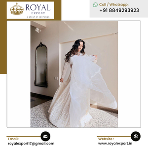 ผ้าทอลายพื้นเมือง lucknowi ใหม่ georgette lehenga choli พร้อมลำดับและงานปัก - Product Image 6
