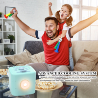 Caméra projecteur d'histoires vidéo éducative interactive super amusante pour enfants, appareil tout-en-un pour raconter des histoires, audio, vidéo, photo, amusant, ABS