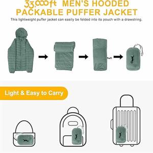 Venta al por mayor personalizado Puffer chaquetas clima frío invierno burbuja Puffer chaqueta de invierno para los hombres - Product Image 5