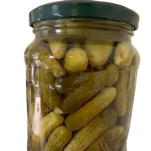 High quality canned pickles cucumber in jar canned vegetable