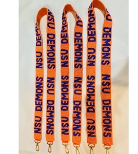 Personalizable lindo cinturón de vidrio estilo mano con cuentas bolsa accesorio semilla cuenta Correa bolso monedero moda desmontable acrílico de moda - Product Image 1