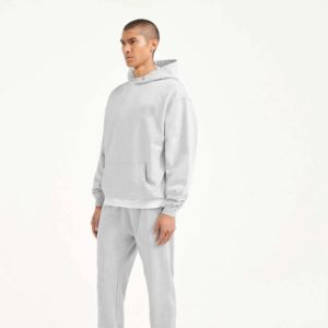Sweat-shirts à capuche en molleton pour hommes de qualité supérieure, 100% coton, écologiques, broderie personnalisée, coupe classique, streetwear élégant - Product Image 6