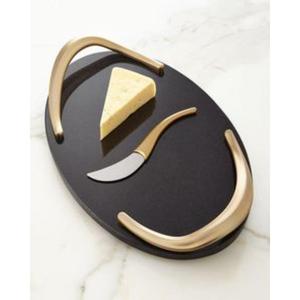 Bandeja de servicio de resina de estilo sofisticado clásico elegante Acabado de mármol pulido brillante de estilo sofisticado clásico para uso doméstico - Product Image 5