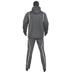 Adults High Quality Nylon Windbreaker Track Set <b>Reflective</b> Stripe Tracksuit for Men Breathable Digital Printing - Product Image 2