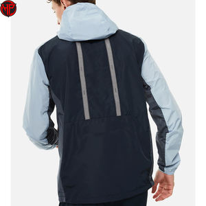 Chaqueta Cortavientos Impermeable de Nailon de Color Sólido, Chaqueta Cortavientos Unisex Personalizable y Transpirable - Product Image 4