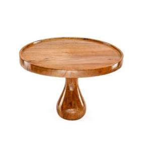 Factory Hot <b>Sale</b> Wood <b>Cake</b> Tray and <b>Stand</b> Made in India Acacia Wood <b>Cake</b> <b>Stand</b> and Tray - Product Image 5