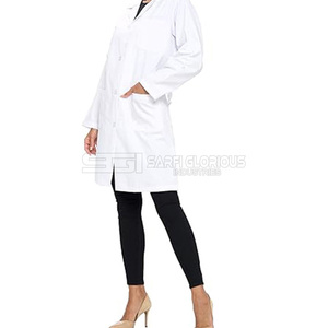 Batas de Laboratorio de Algodón al por Mayor, Nuevo Diseño, Uniformes Unisex con Estampado Personalizado para Uso Hospitalario, Alta Calidad, Modelo OEM - Product Image 4