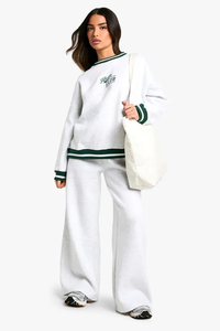 Venta caliente sudadera para mujer de gran tamaño 100% Material de algodón por encargo Logo impresión gota hombro estilo OEM - Product Image 4