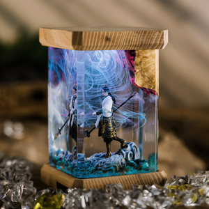 Lámpara de Resina Epoxi Personalizada, Lámpara de Resina Epoxi, Lámpara de Arte de Madera y Resina, Luz Nocturna Personalizada, Regalo Hecho a Mano, Halloween - Product Image 6