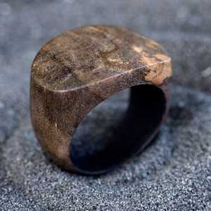 Bague tendance pour femmes, vente chaude, bagues en bois tendance pour femmes, bijoux faits à la main, cadeau CLASSIQUE pour mariage - Product Image 6